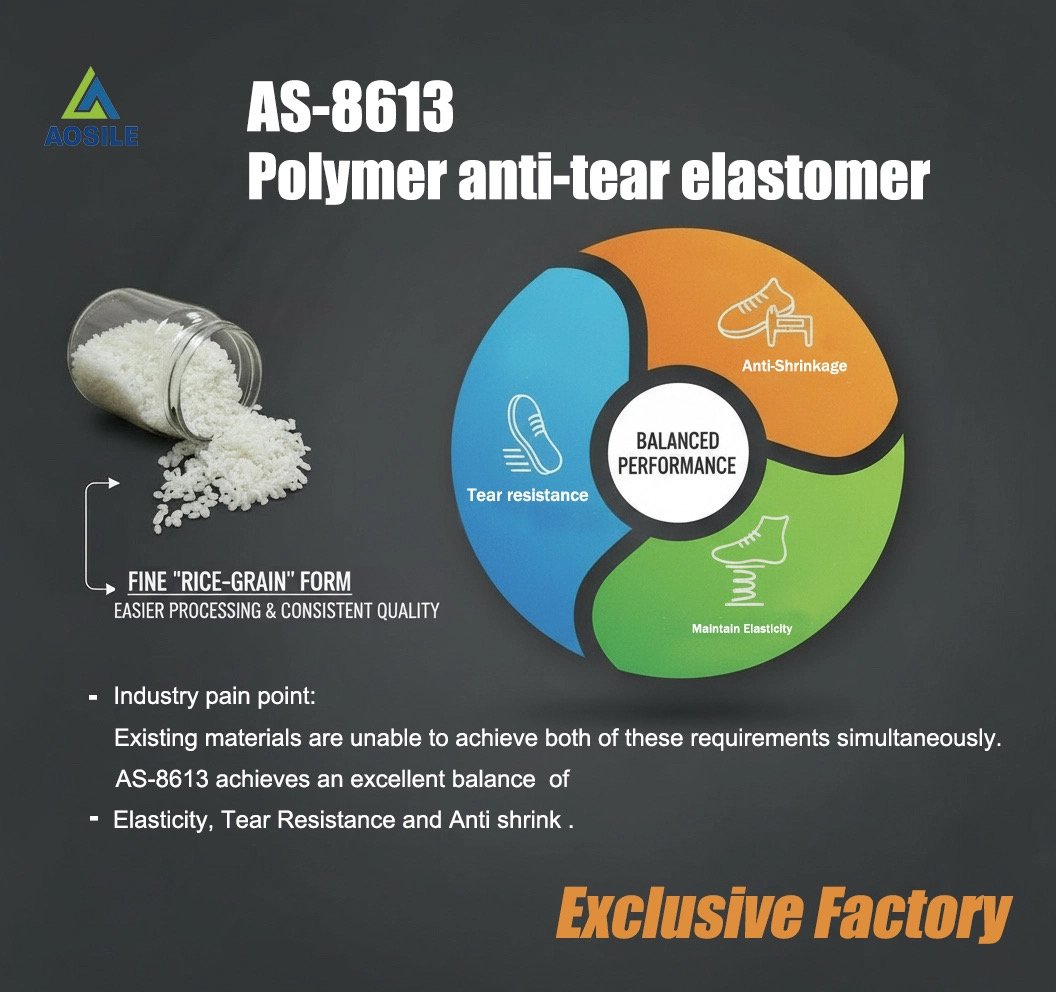 Aosile AS-8613 New Advanced Polymer Anti-Tear Elastomer - EVA Tpee Copolymer