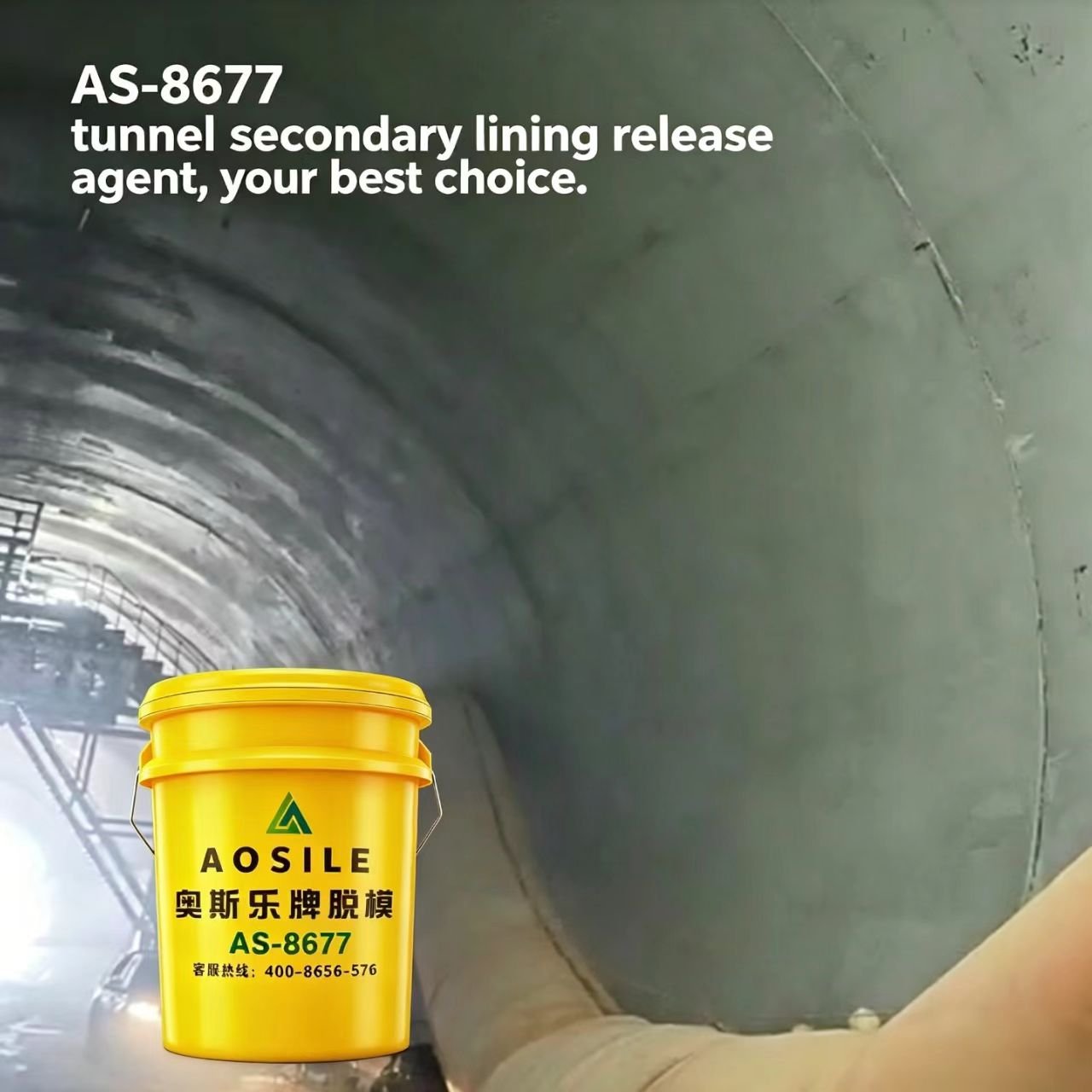 High Performance Water-Based Concrete Release Agent for Tunnel Secondary Lining Construction AS-8677 - Image 7