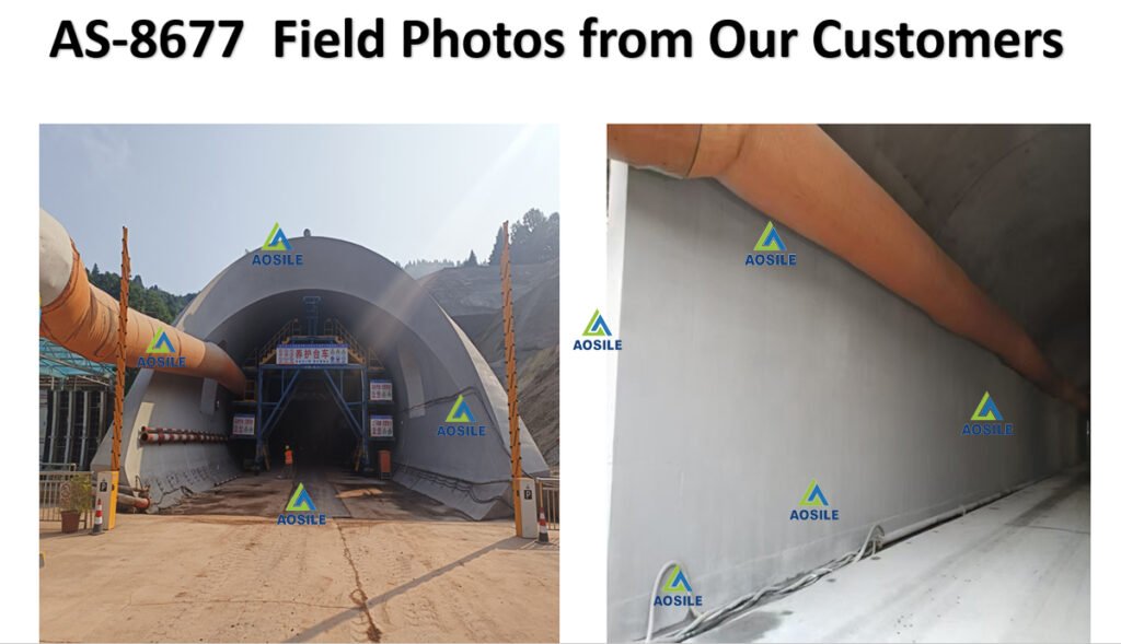 AS-8677 Tunnel Lining Demolding Effect Showcase