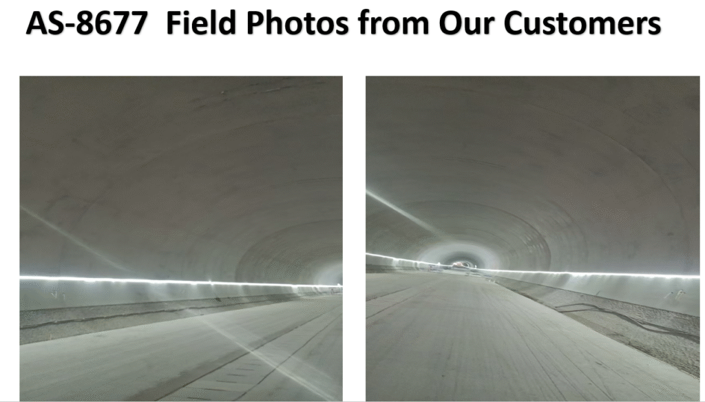 AS-8677 Tunnel Lining Demolding Effect Showcase